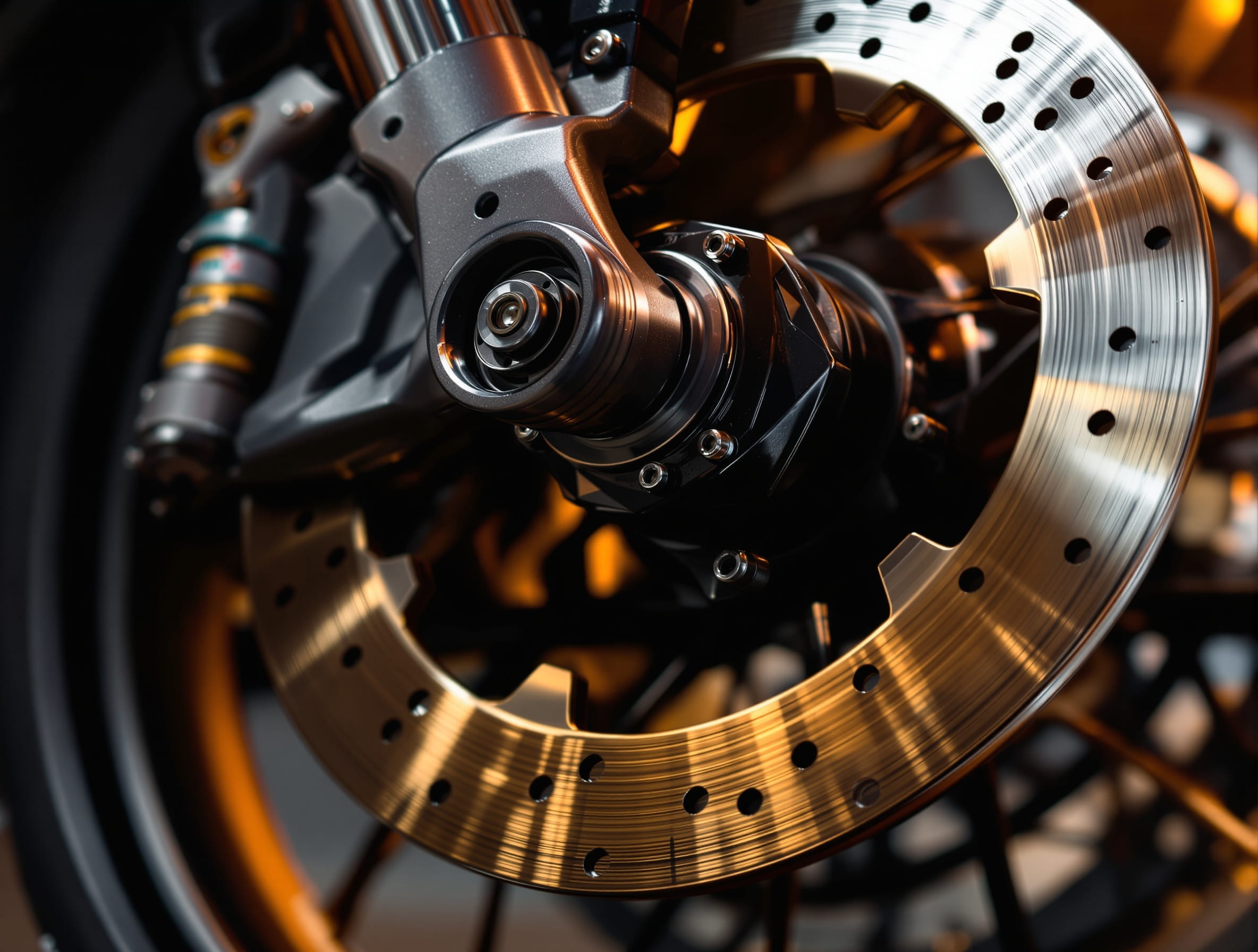 Performance brake disc detail